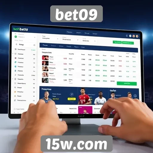 Explorando a interface de usuário do bet09